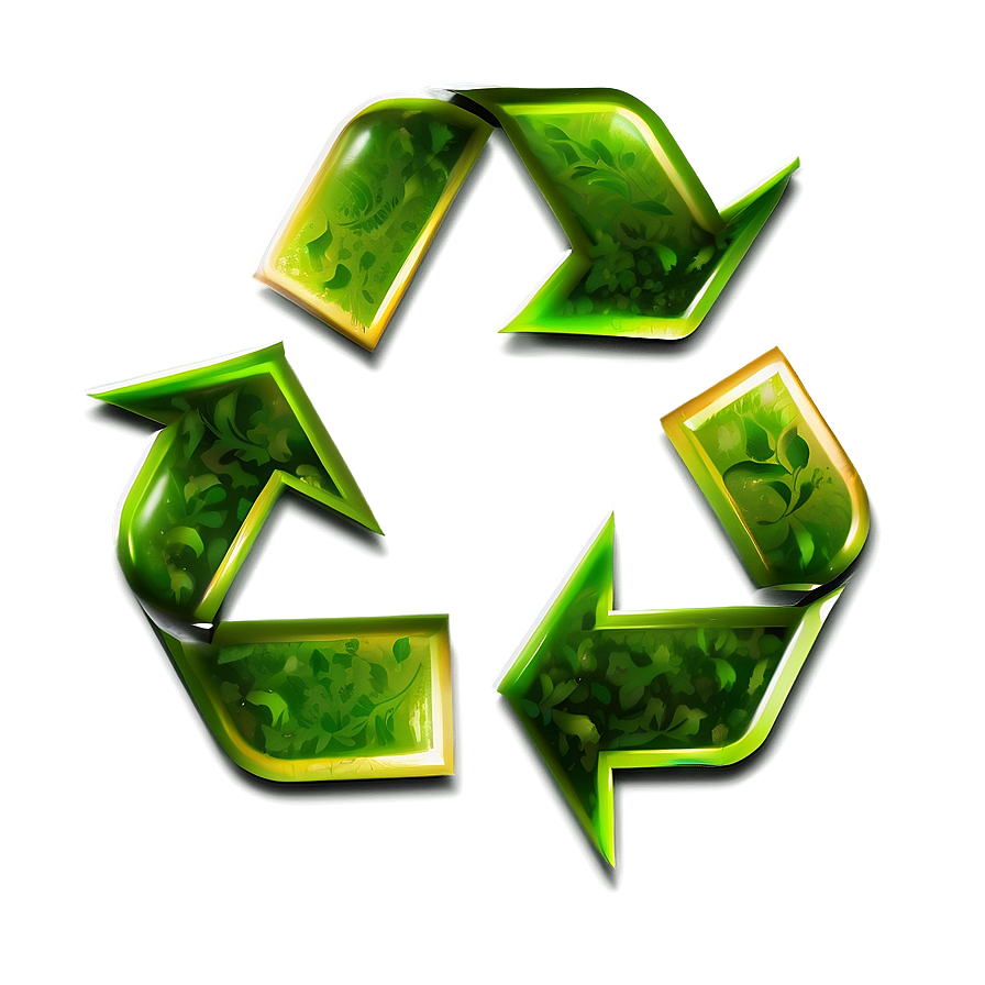 Detailed Recycle Symbol Illustration Png 05252024