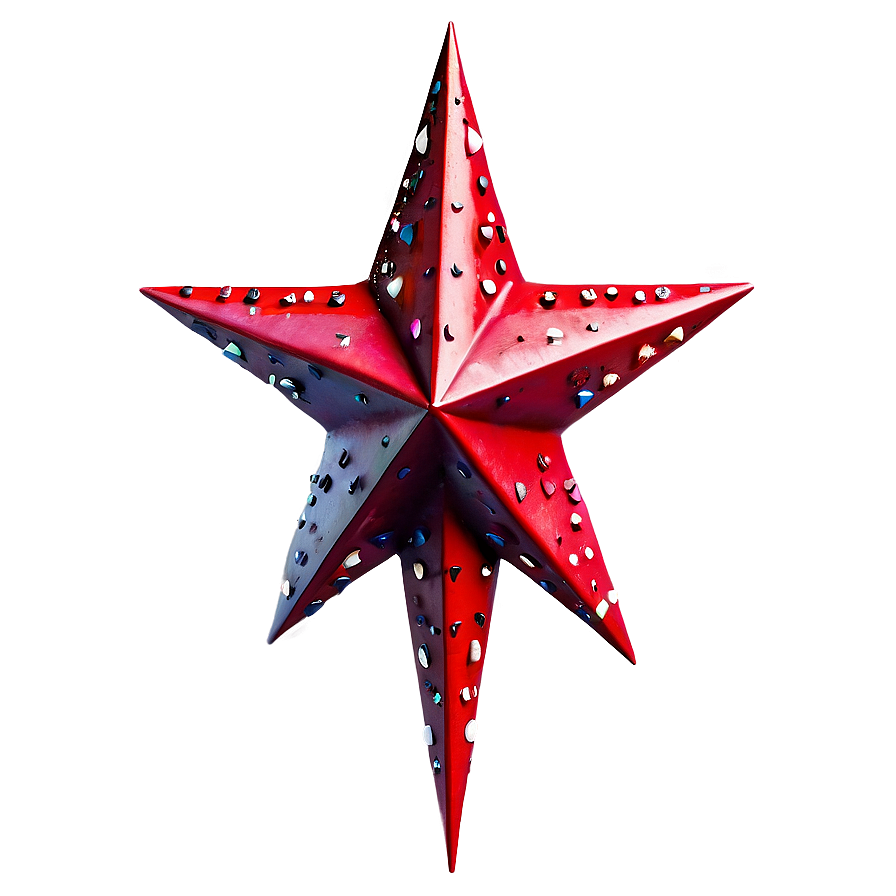 Detailed Red Star Png Dpj