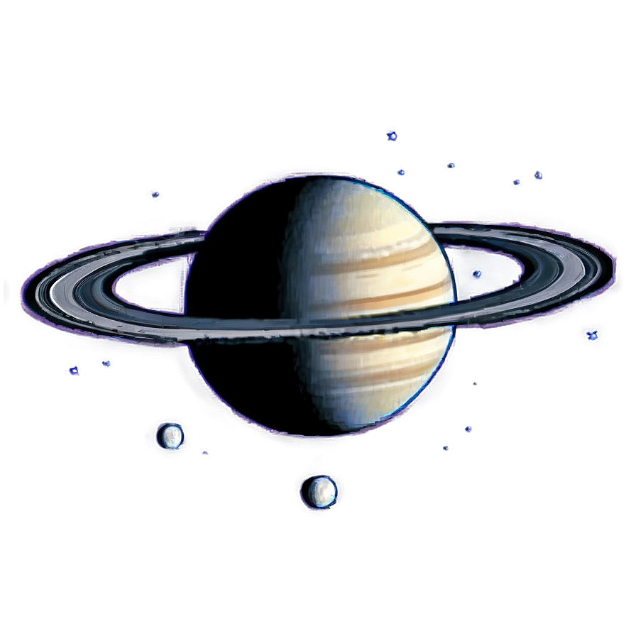 Detailed Saturn Sketch Png Wtl
