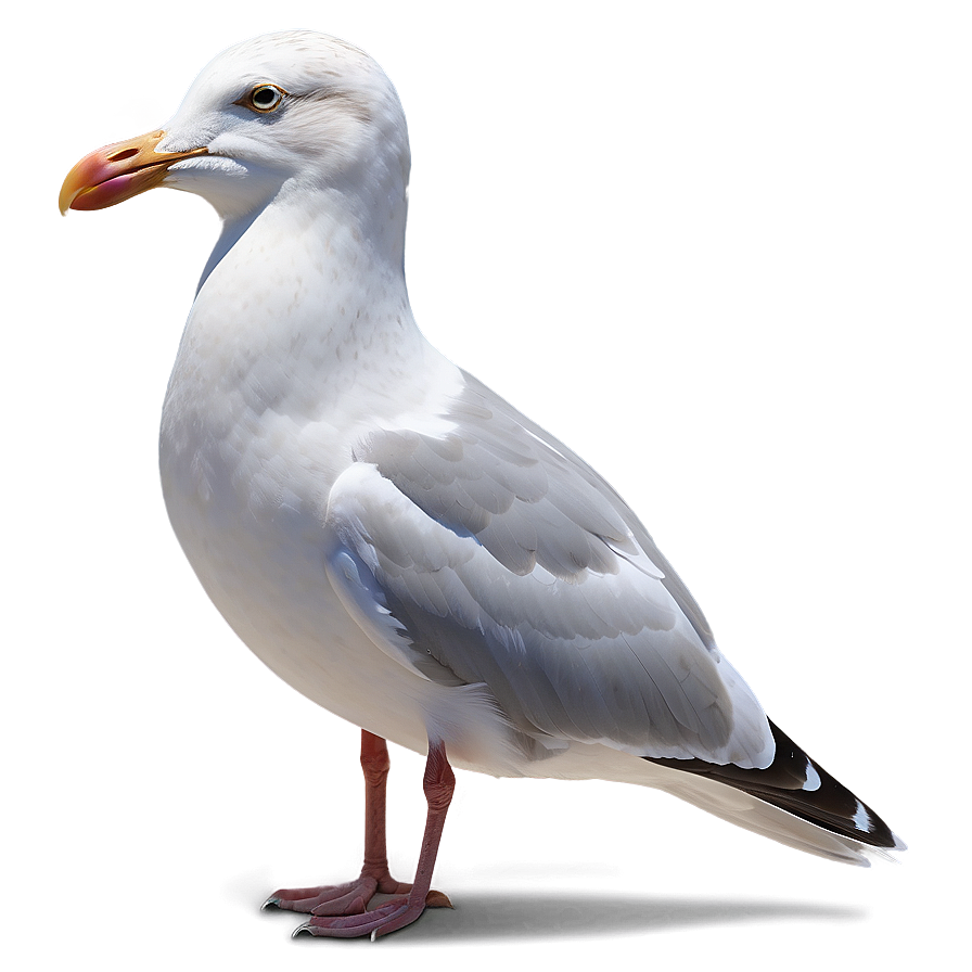 Detailed Seagull Illustration Png 05242024