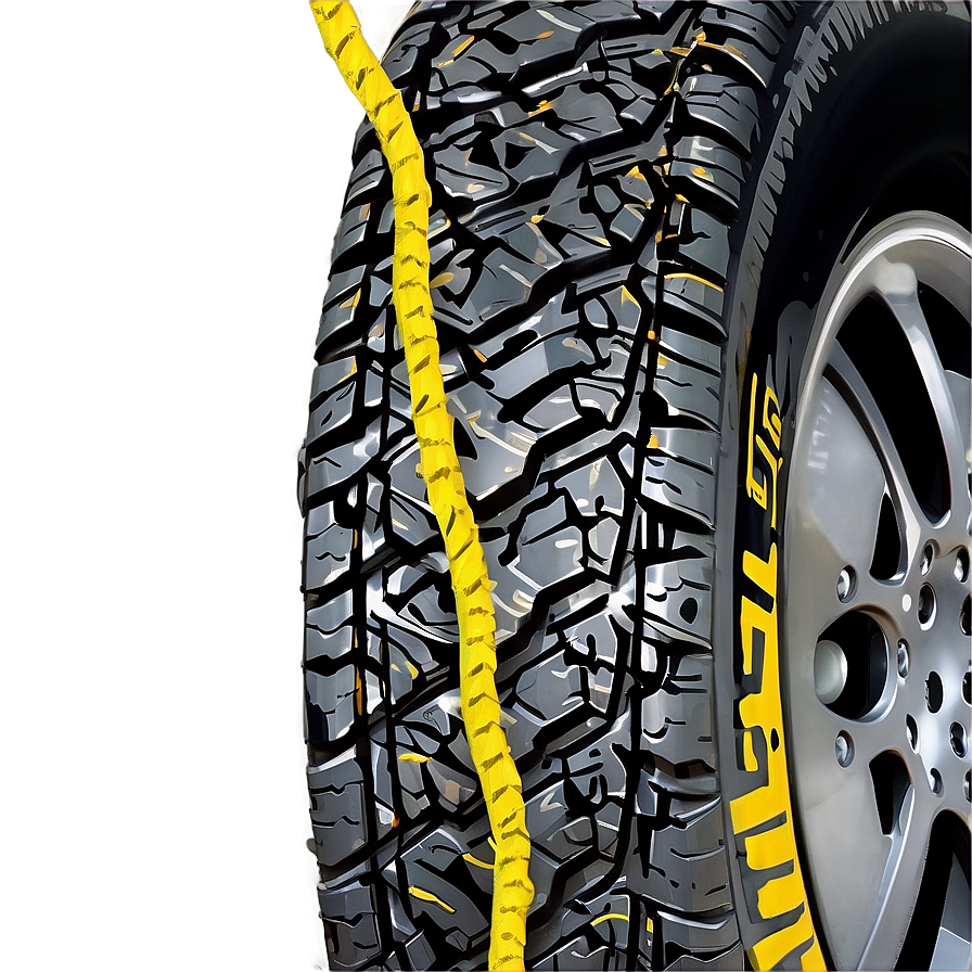 Detailed Tire Tracks Png 06202024