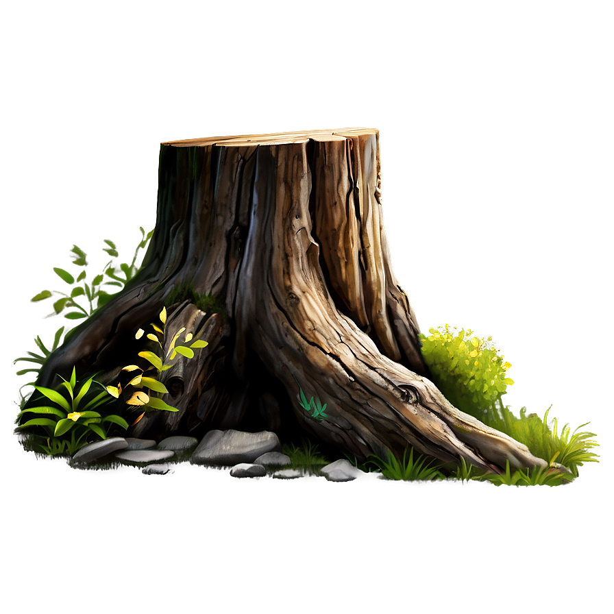 Detailed Tree Stump Png 36