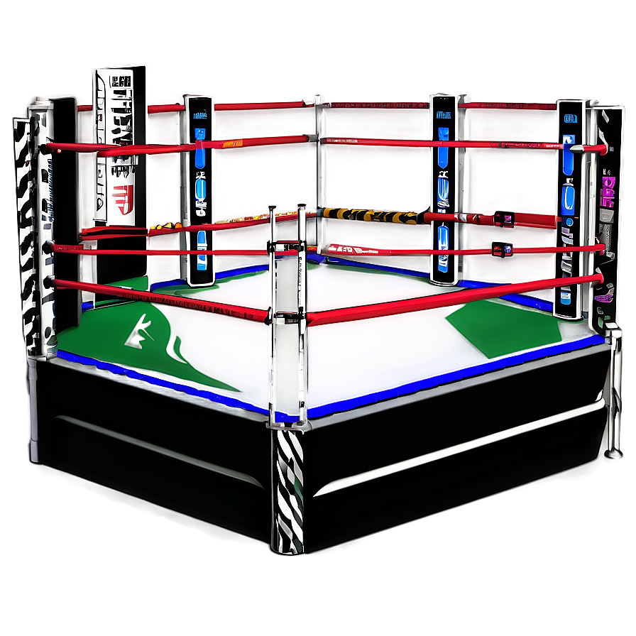 Detailed Wrestling Ring Structure Png 06202024