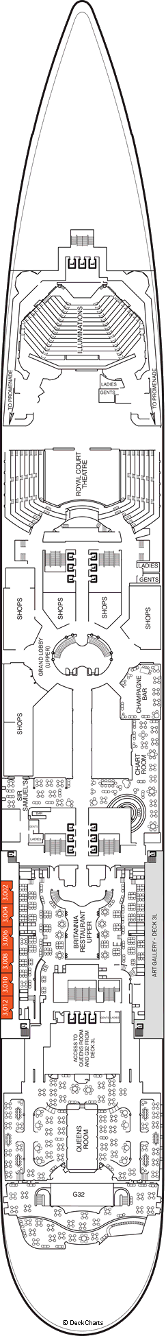 Detailed Yacht Blueprint