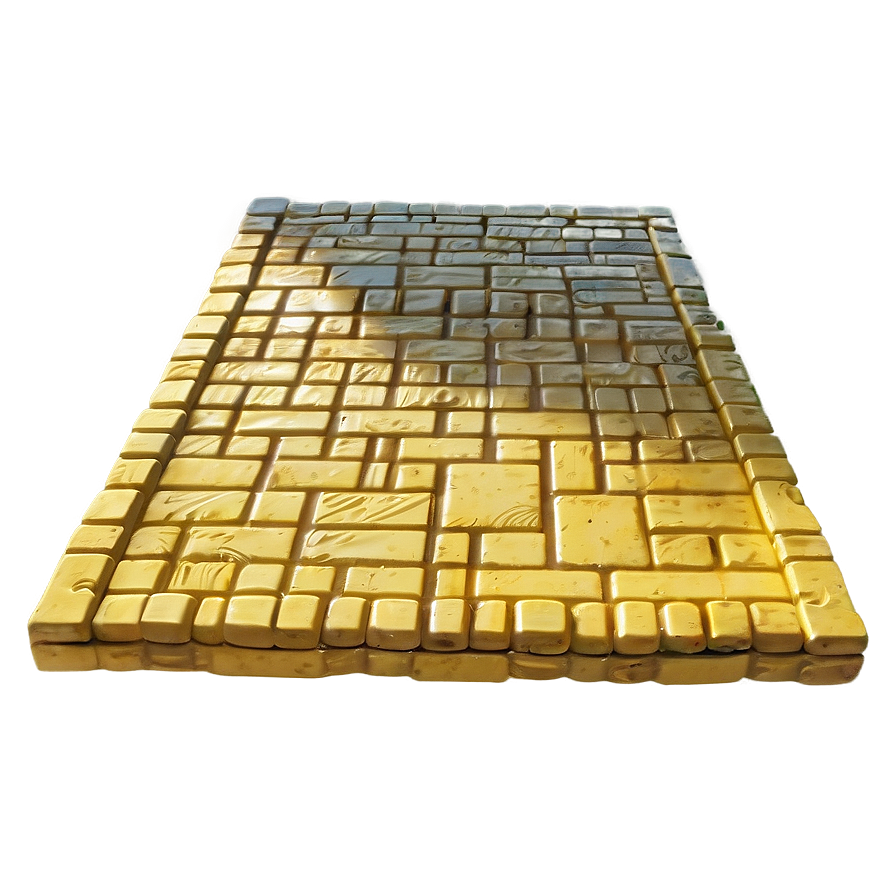 Detailed Yellow Brick Road Artwork Png 40