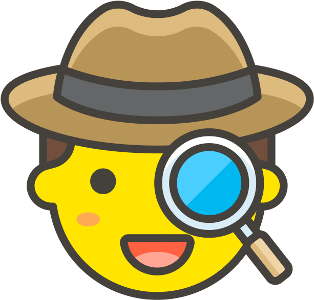 Detective_ Emoji_with_ Magnifying_ Glass