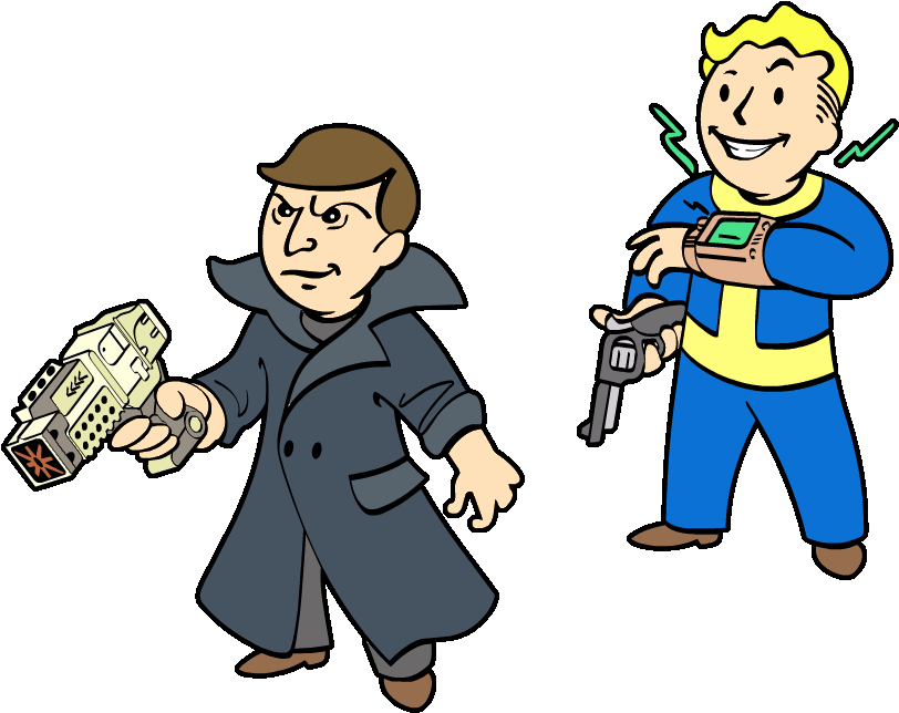 Detectiveand Vault Boy Illustration