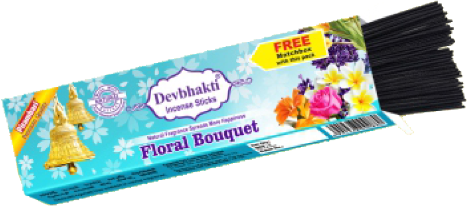 Devbhakti Floral Bouquet Incense Sticks Packaging