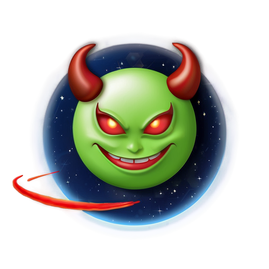 Devil Emoji In Space Png 23