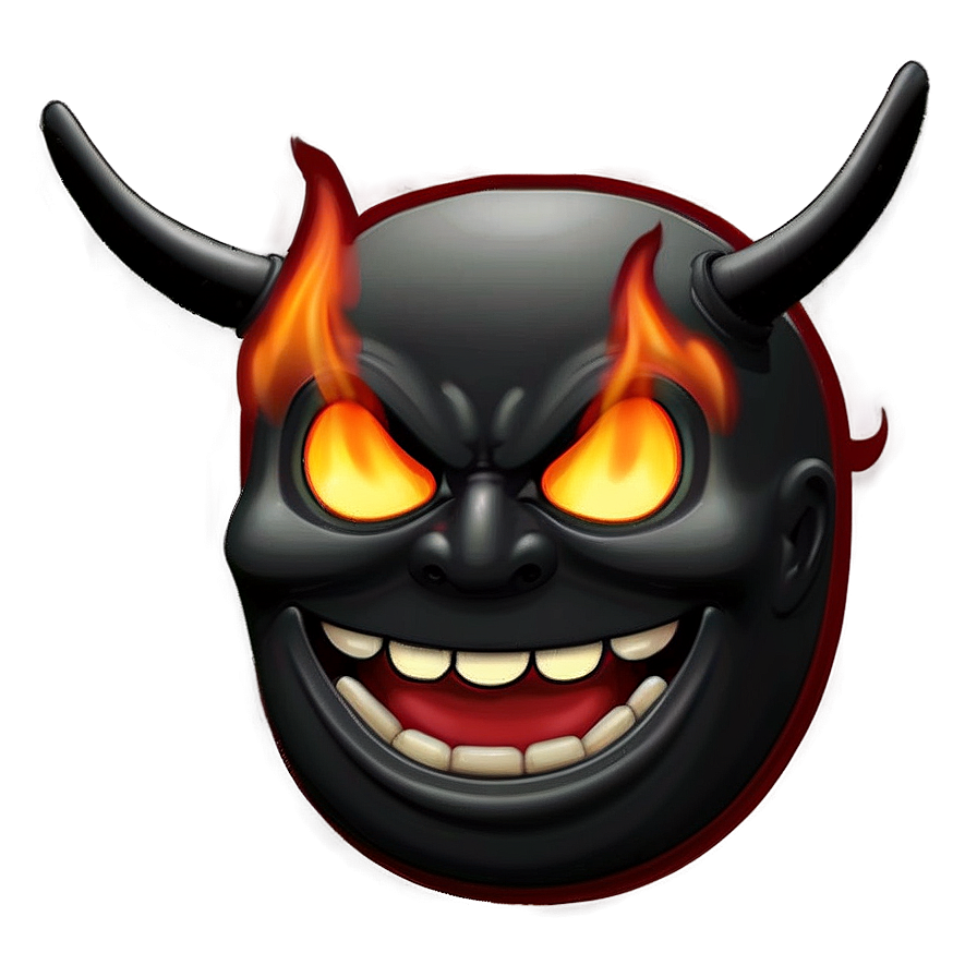 Devil Emoji On Fire Png Bdc