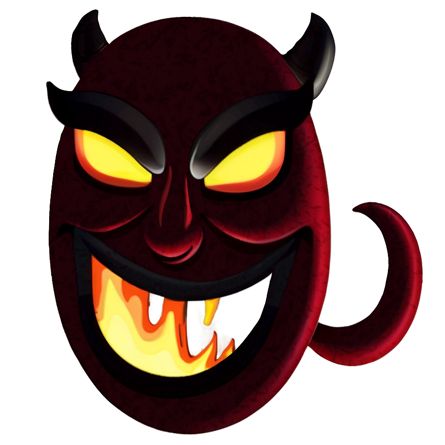 Devil Emoji With Fire Png Lft39