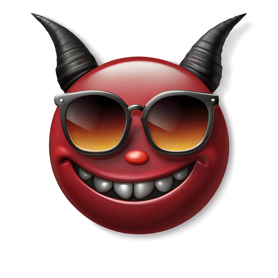 Devil Emoji With Sunglasses Png 70