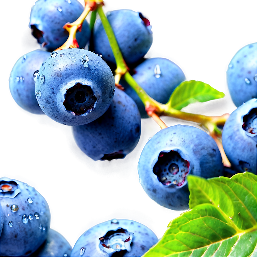 Dewy Blueberries Png Qeh