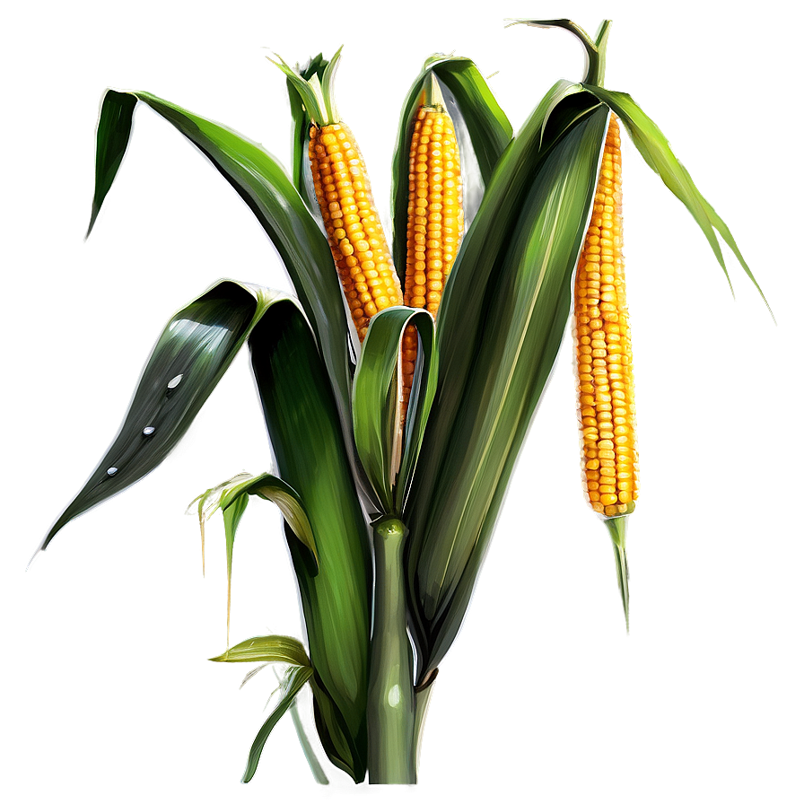 Dewy Corn Stalk Png Kxp