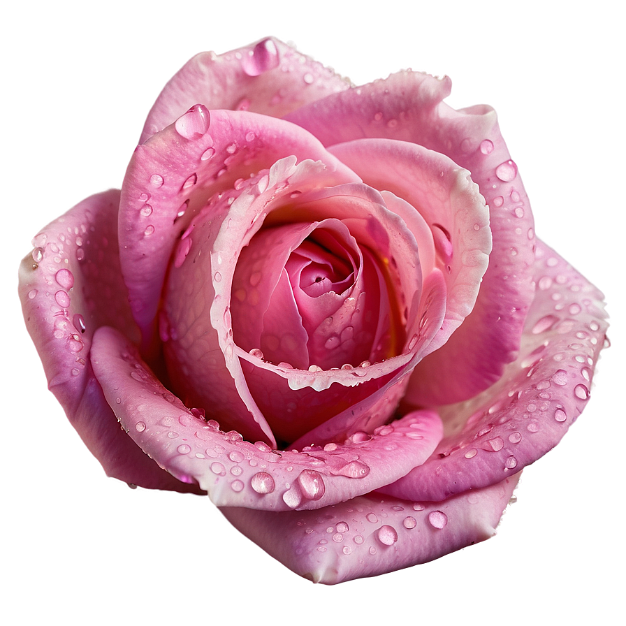 Dewy Pink Rose Png 05242024