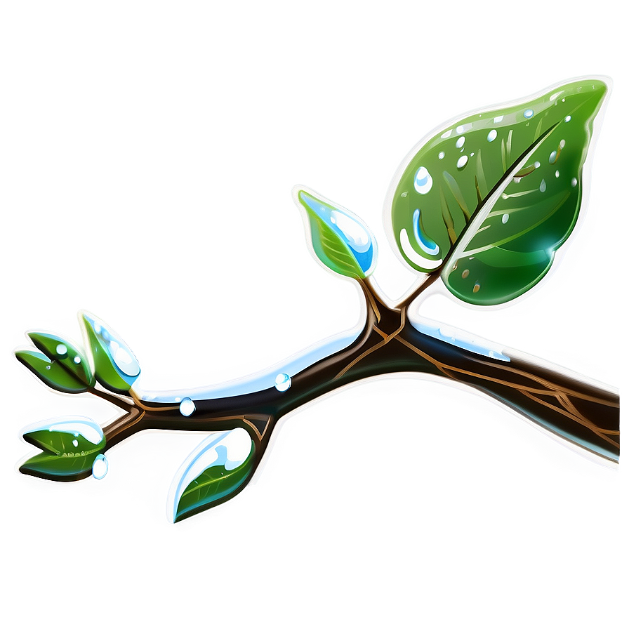 Dewy Twig Png 20