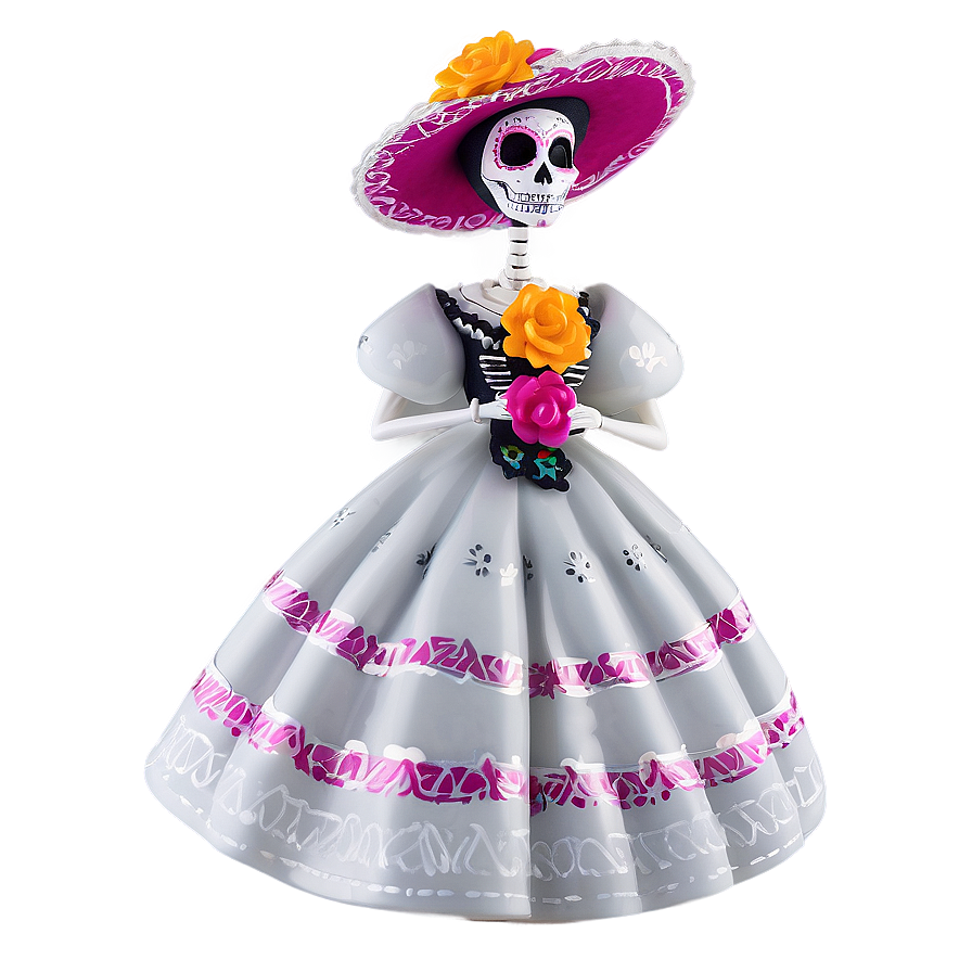 Dia De Los Muertos Catrina Figure Png 54