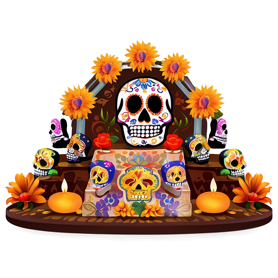 Dia De Los Muertos Commemorative Altars Png Hyt