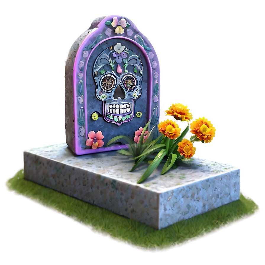 Dia De Los Muertos Decorated Graves Png 1