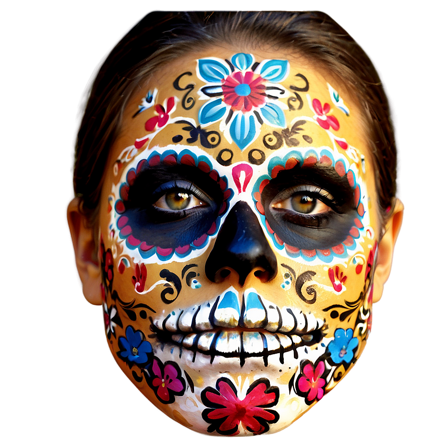 Dia De Los Muertos Face Paint Png Txm43