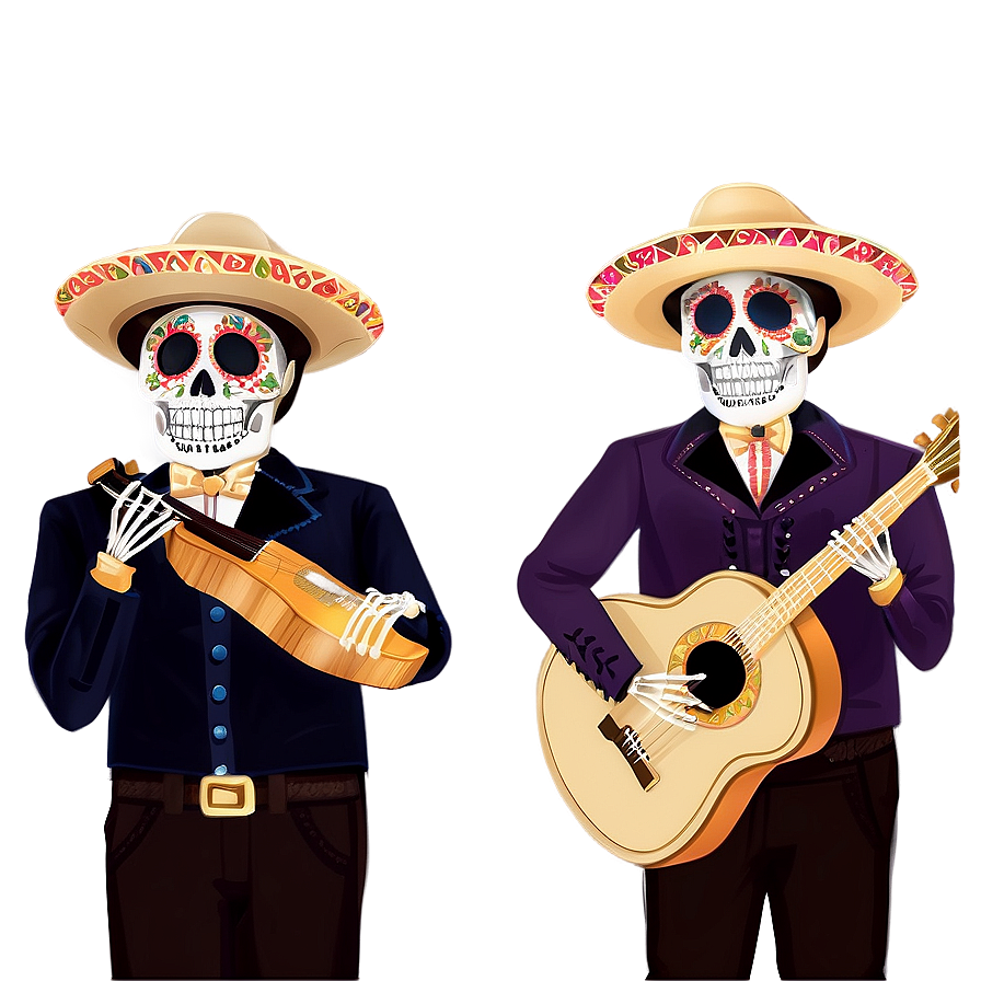 Dia De Los Muertos Mariachi Bands Png 06112024