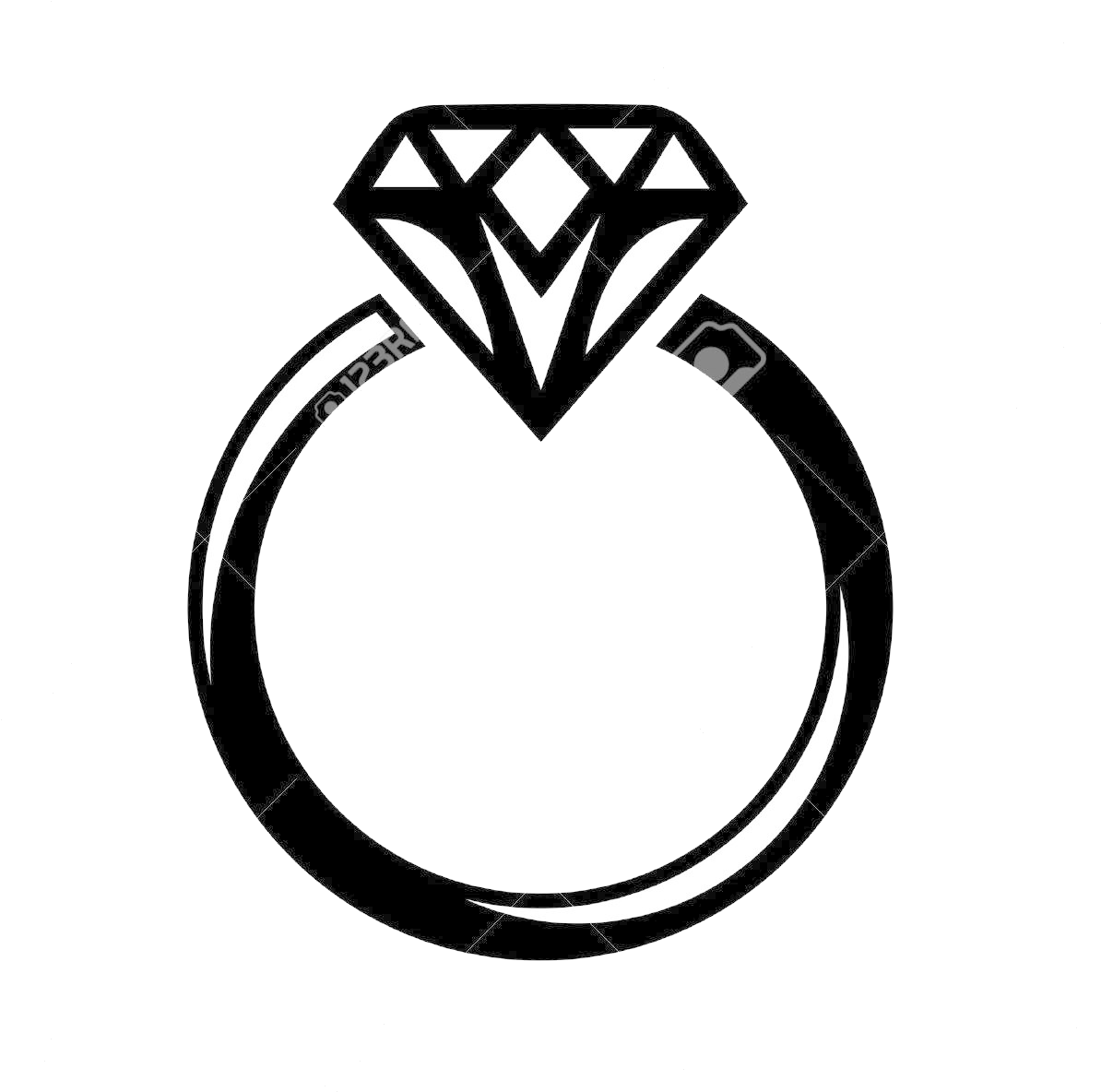 Diamond Engagement Ring Clipart