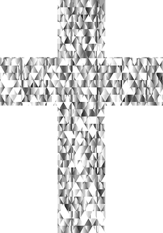 Diamond Faceted Cross Pattern