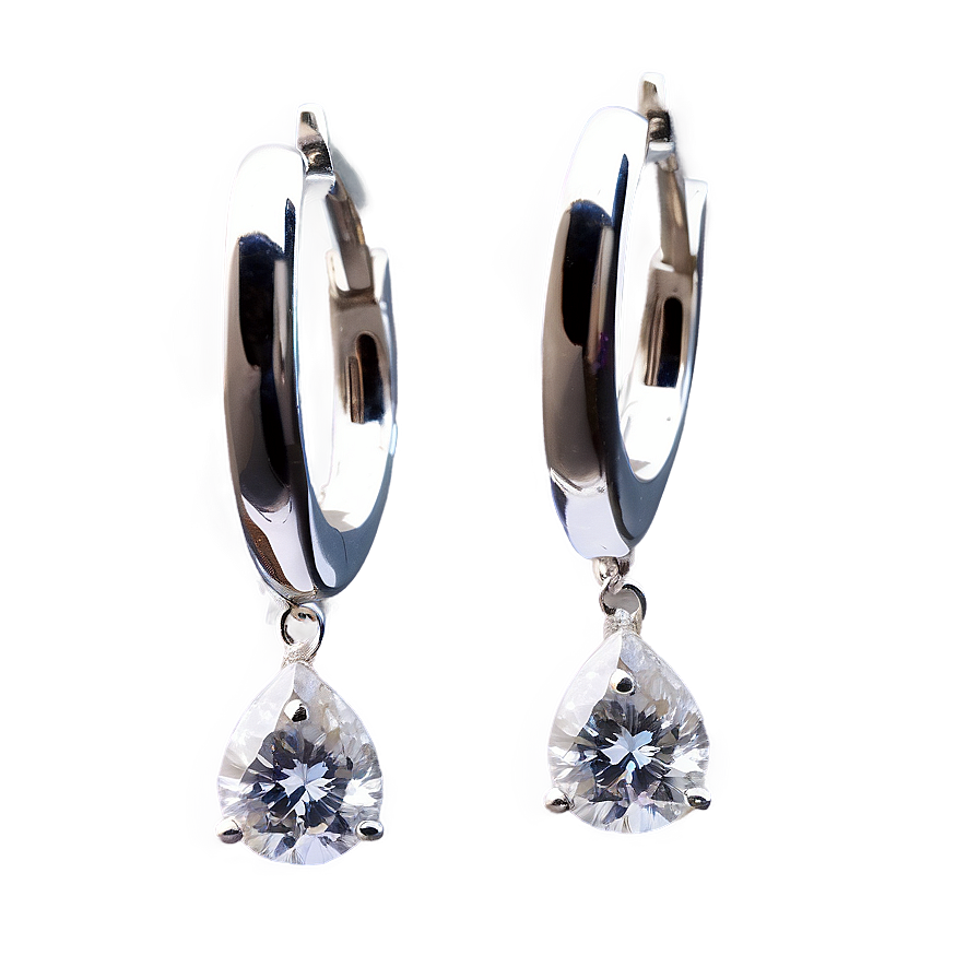 Diamond Hoop Earring Png 48