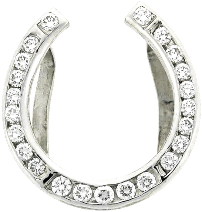 Diamond Hoop Earrings Silver