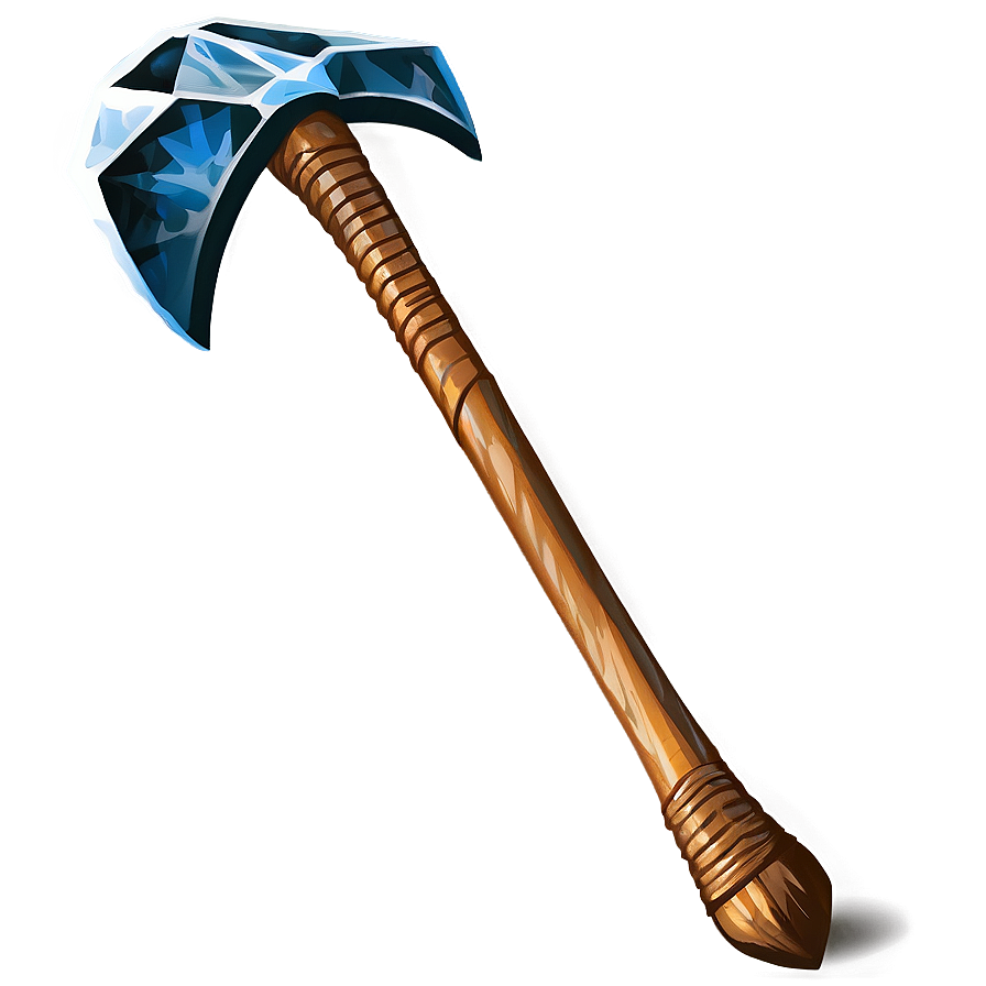 Diamond Pickaxe Vector Art Png 06122024