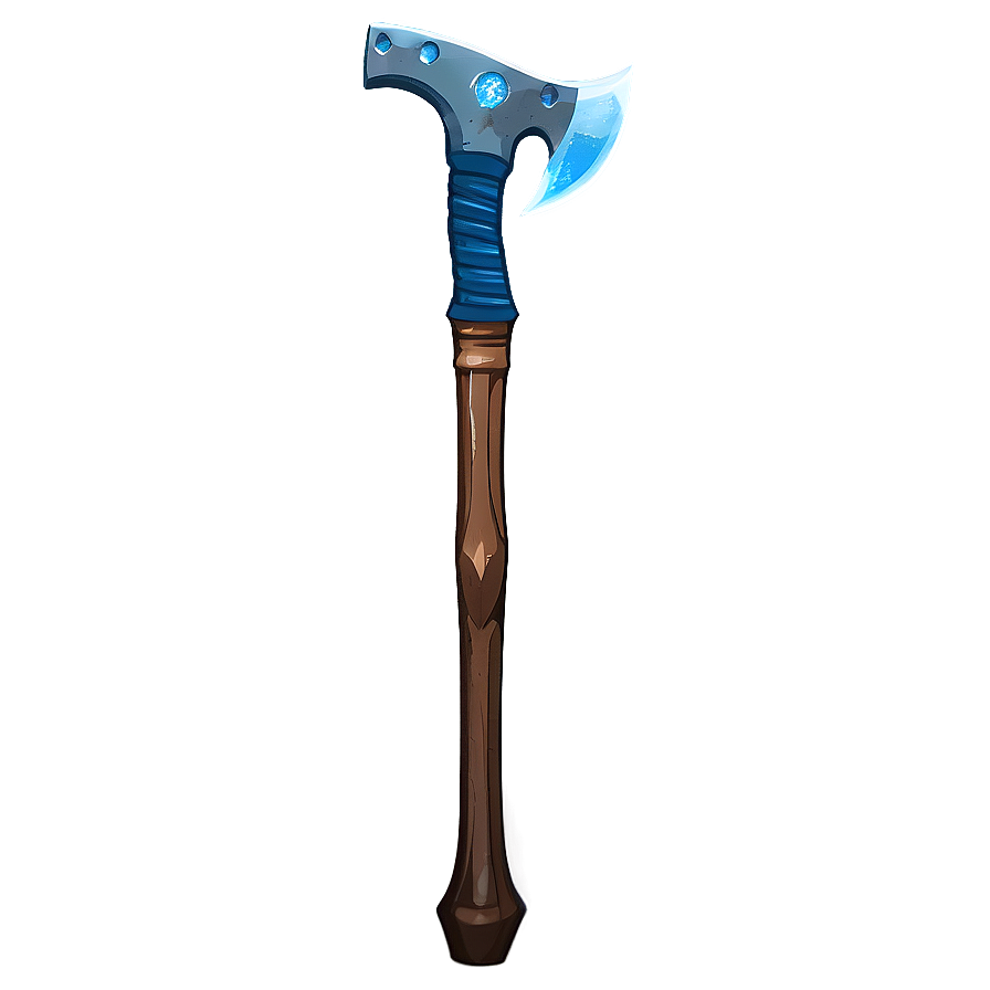 Diamond Pickaxe With Leather Grip Png 14