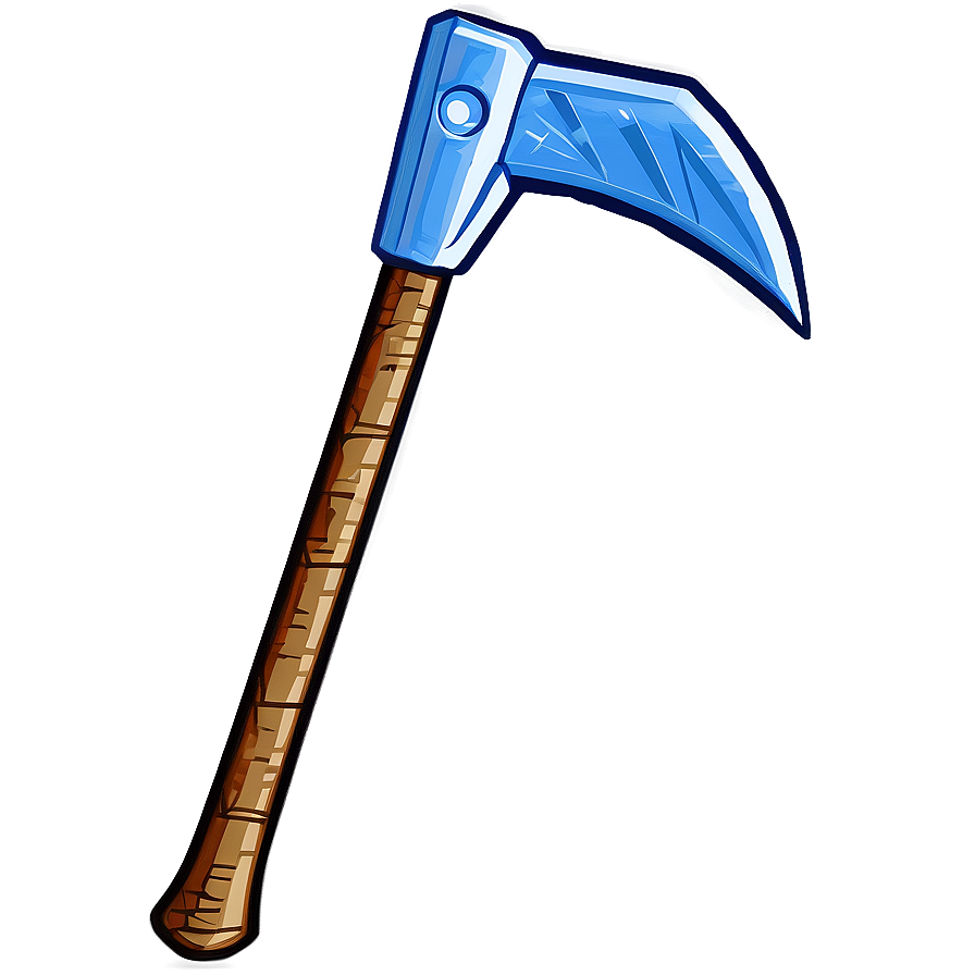 Diamond Pickaxe With Shining Edge Png Vln