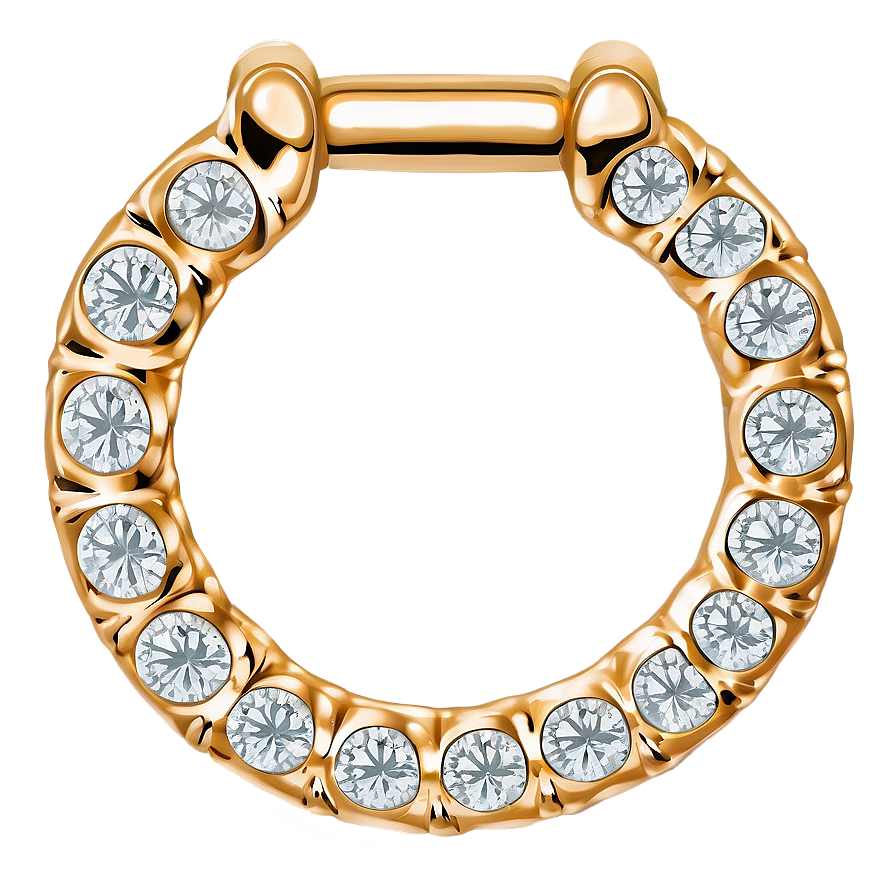 Diamond Septum Ring Png Iyg22