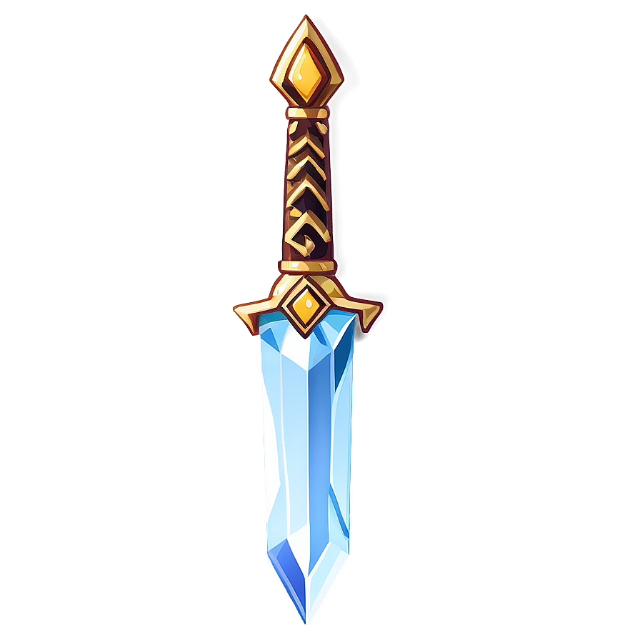 Diamond Sword In Stone Png 05252024