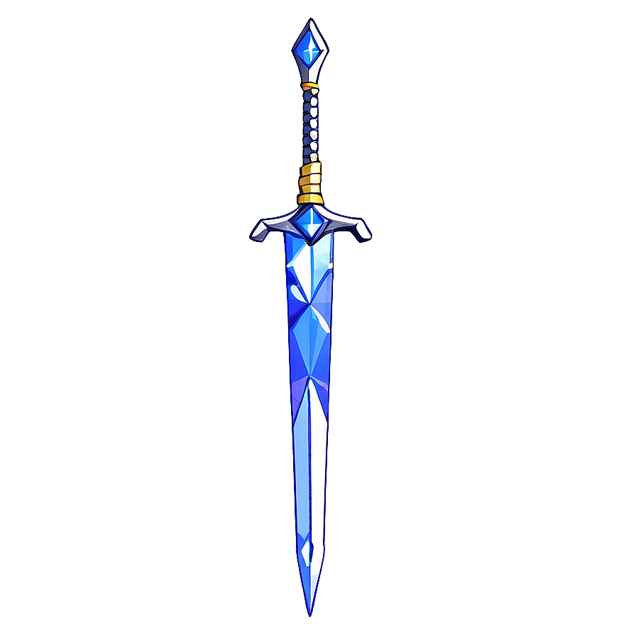 Diamond Sword With Crystal Handle Png Mlt50