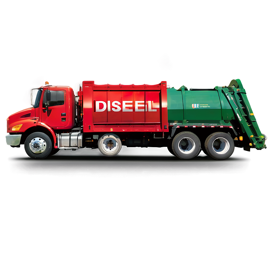 Diesel Garbage Truck Png 06202024