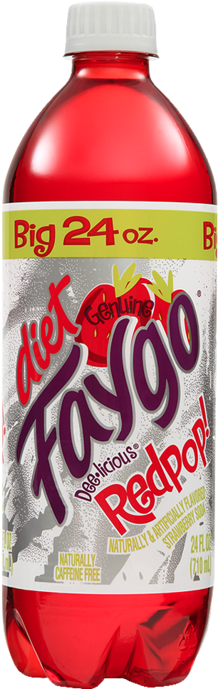 Diet Faygo Redpop Soda Bottle24oz
