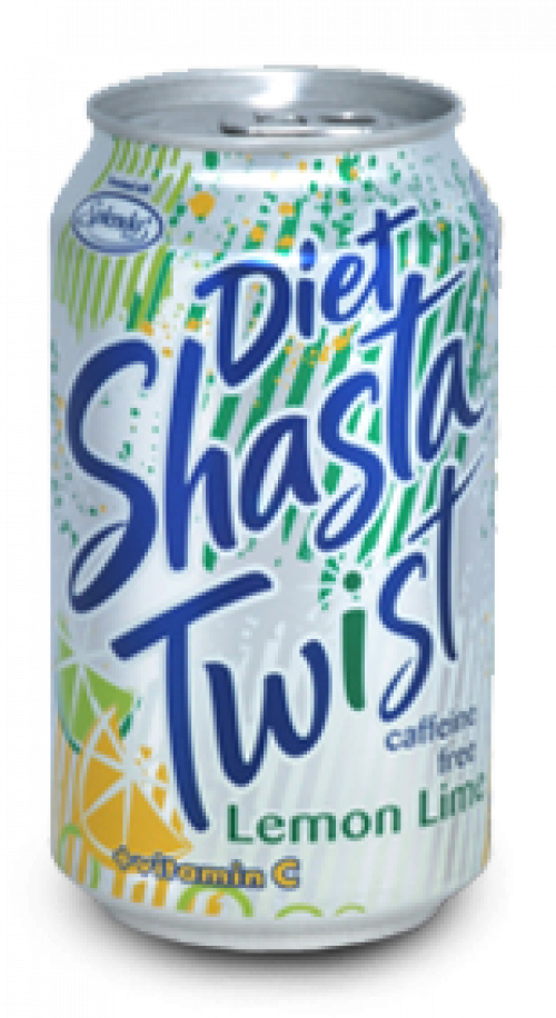 Diet Shasta Twist Lemon Lime Soda Can