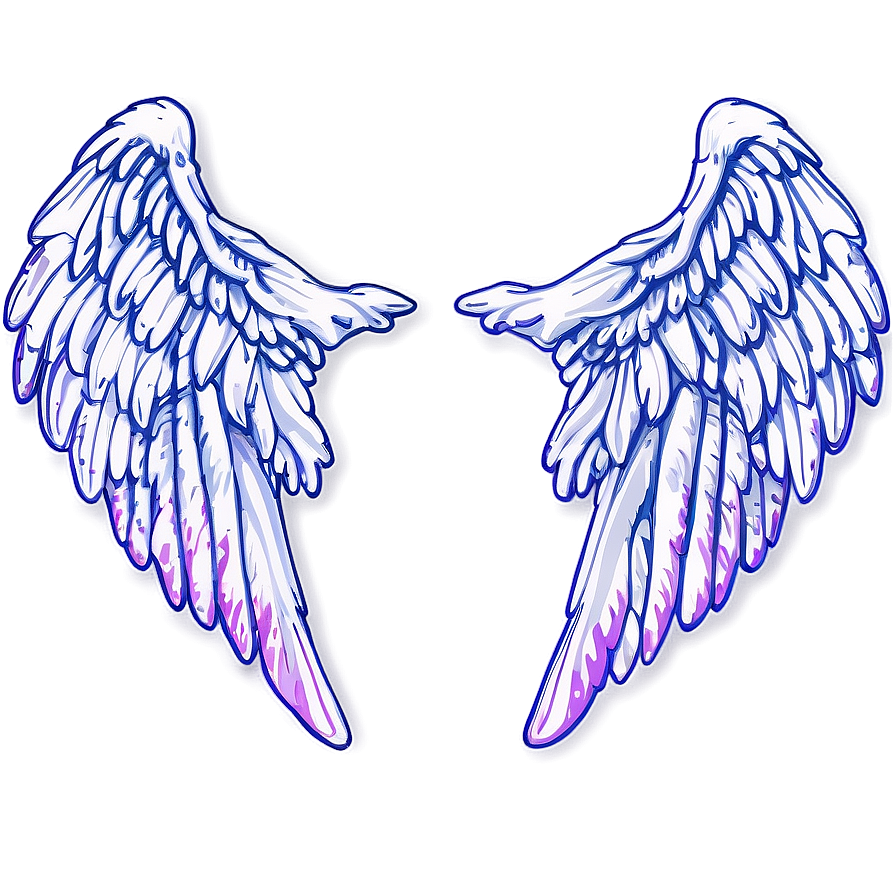 Digital Angel Wings Outline Png Mjq64