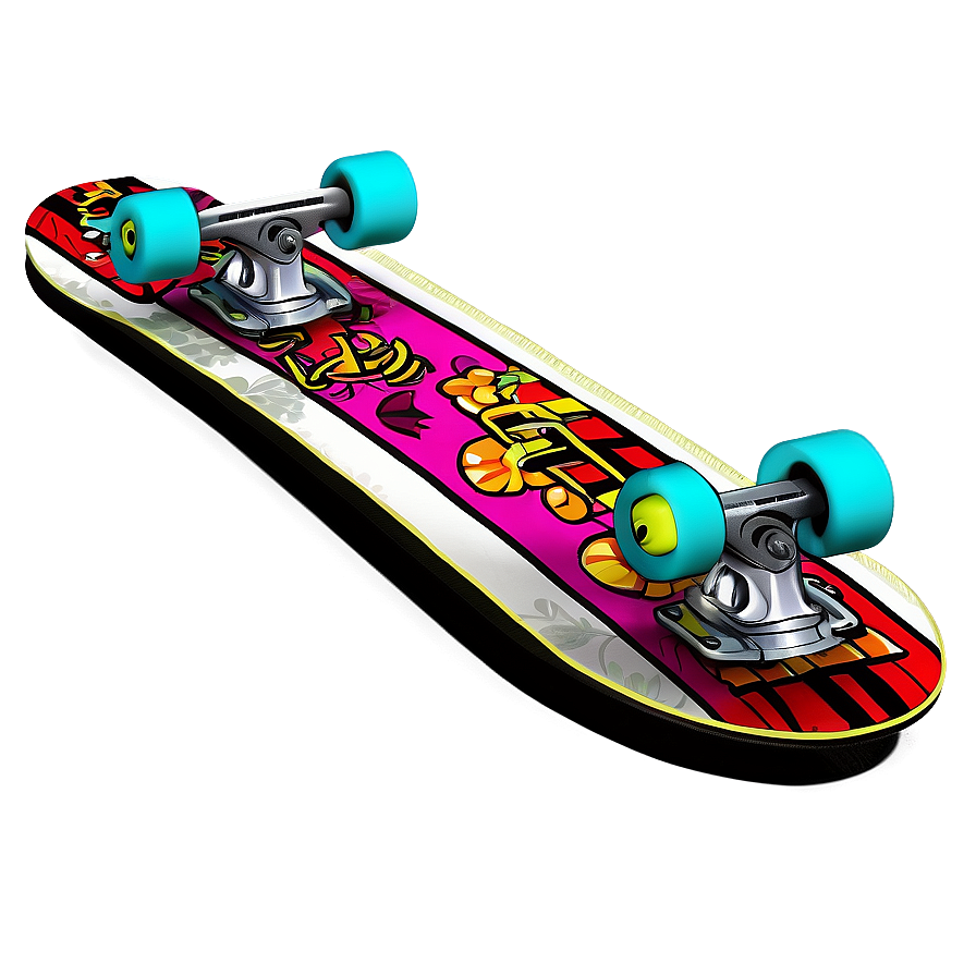 Digital Art Skateboard Png 17