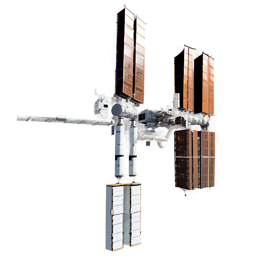 Digital Artwork Of Iss In Orbit Png 06282024