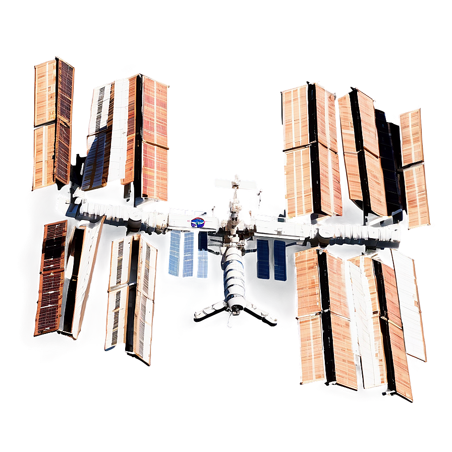 Digital Artwork Of Iss In Orbit Png Vmn