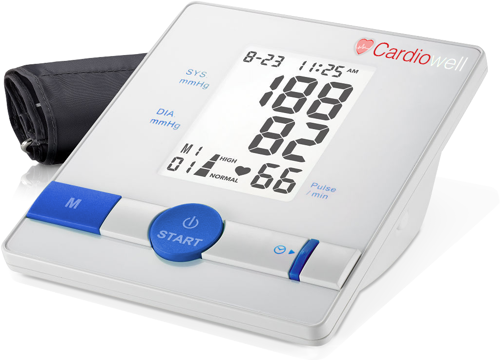 Digital Blood Pressure Monitor Display