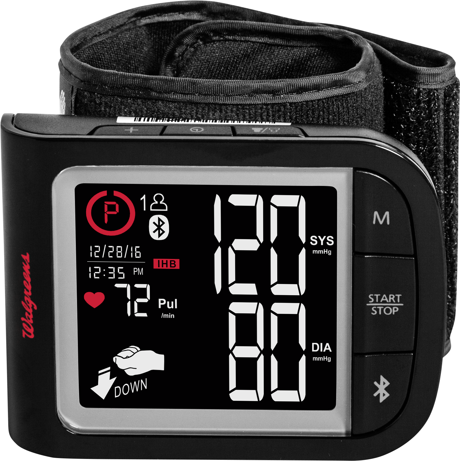 Digital Blood Pressure Monitor Display