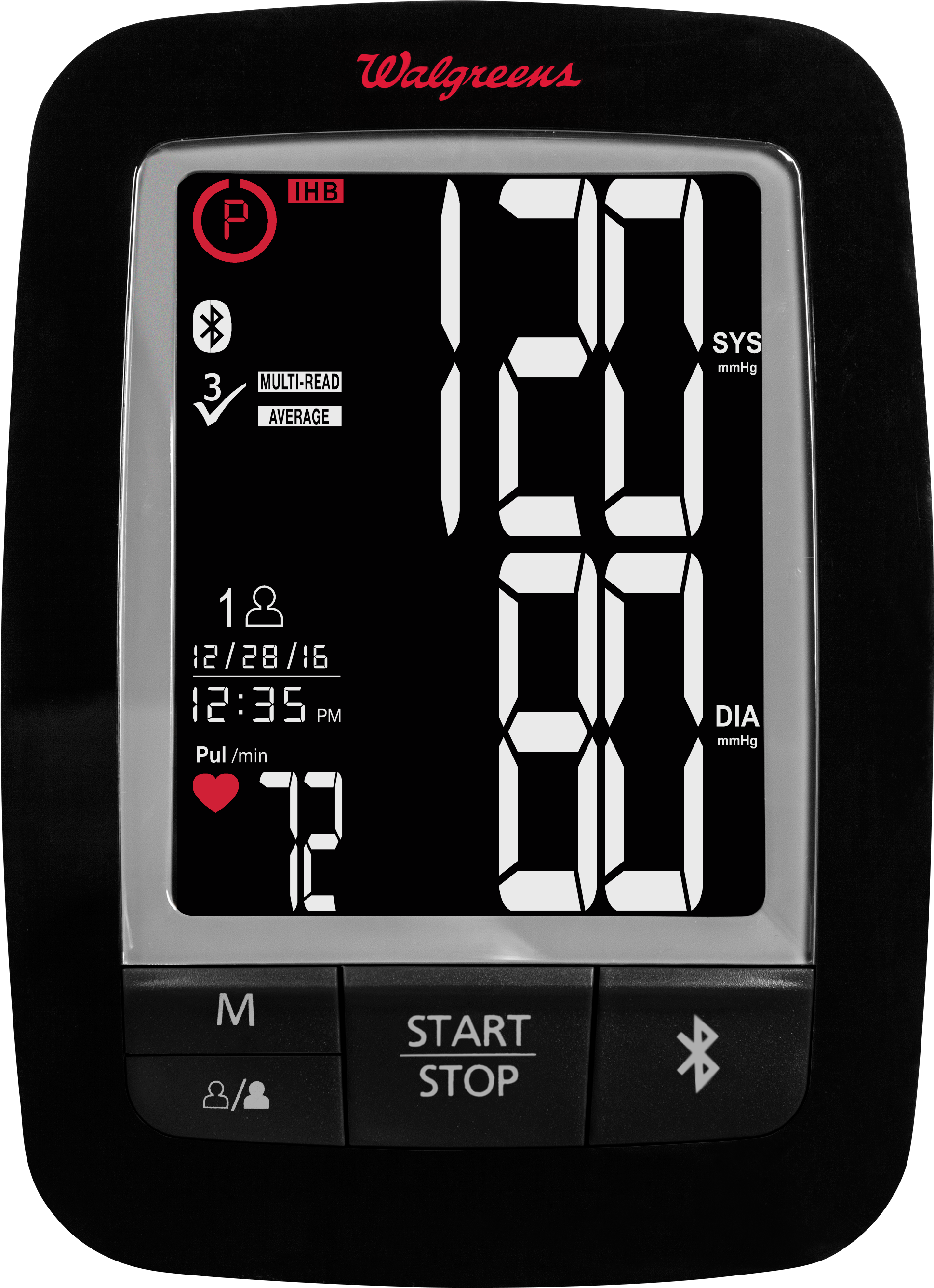 Digital Blood Pressure Monitor Display Walgreens