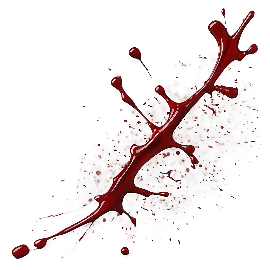 Digital Blood Splatter Art Png Fwi