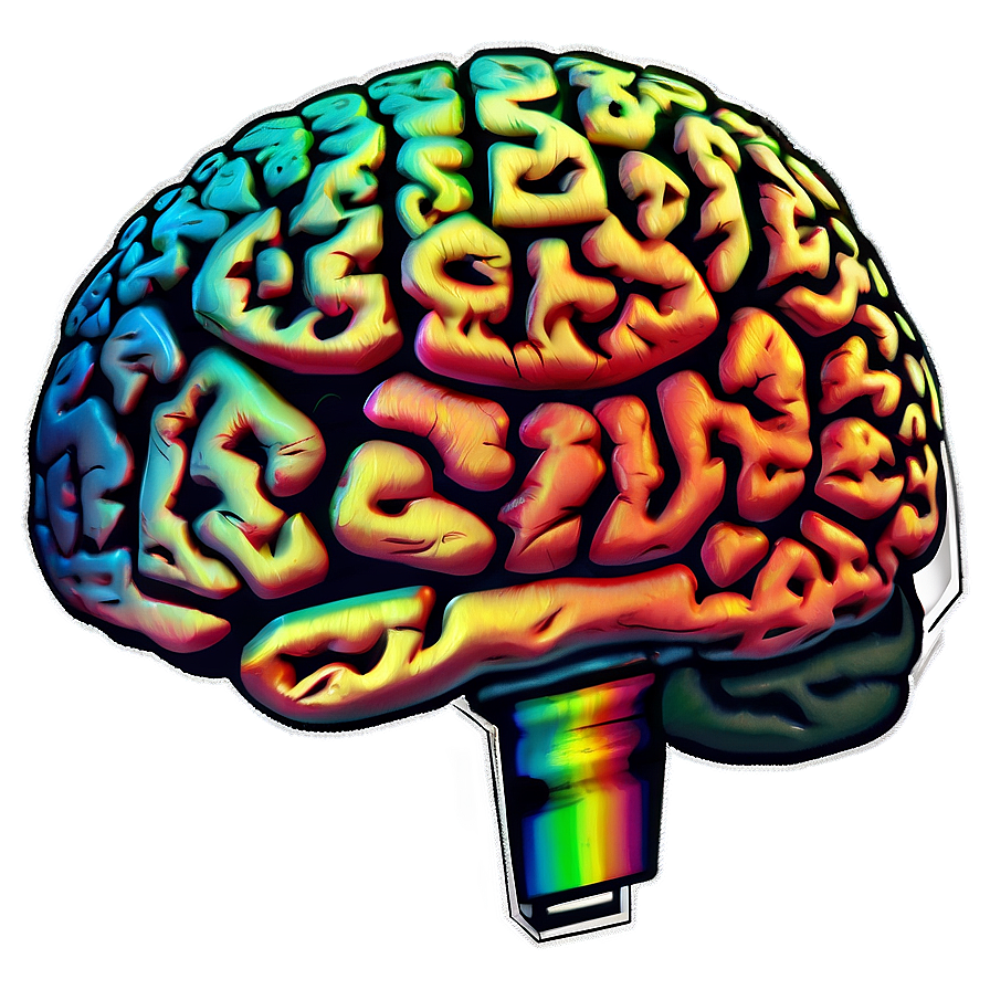 Digital Brain Graphic Png Aiy