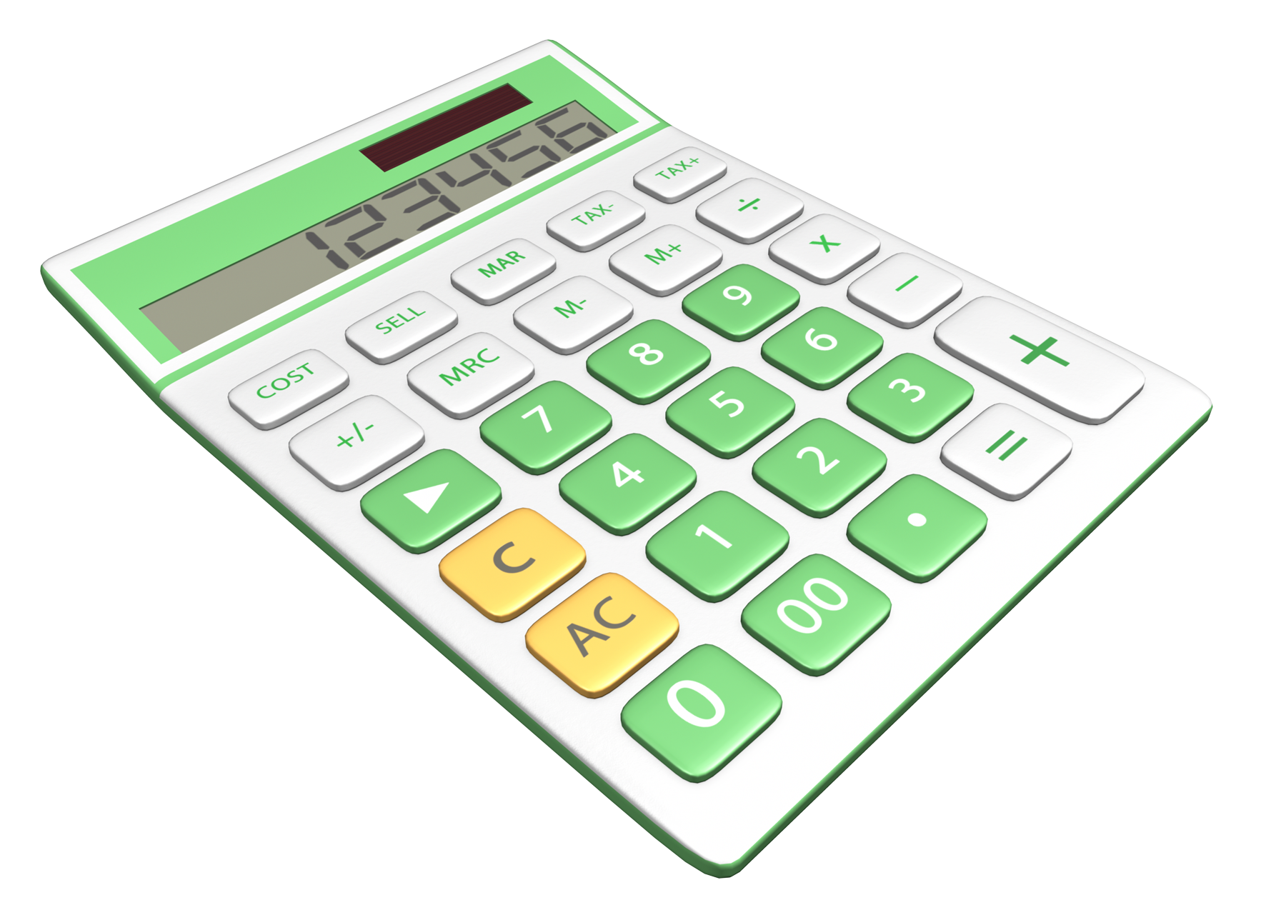 Digital Calculator Isometric View