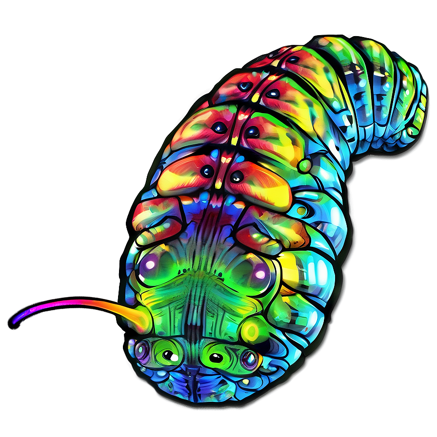 Digital Caterpillar Graphic Png 05232024