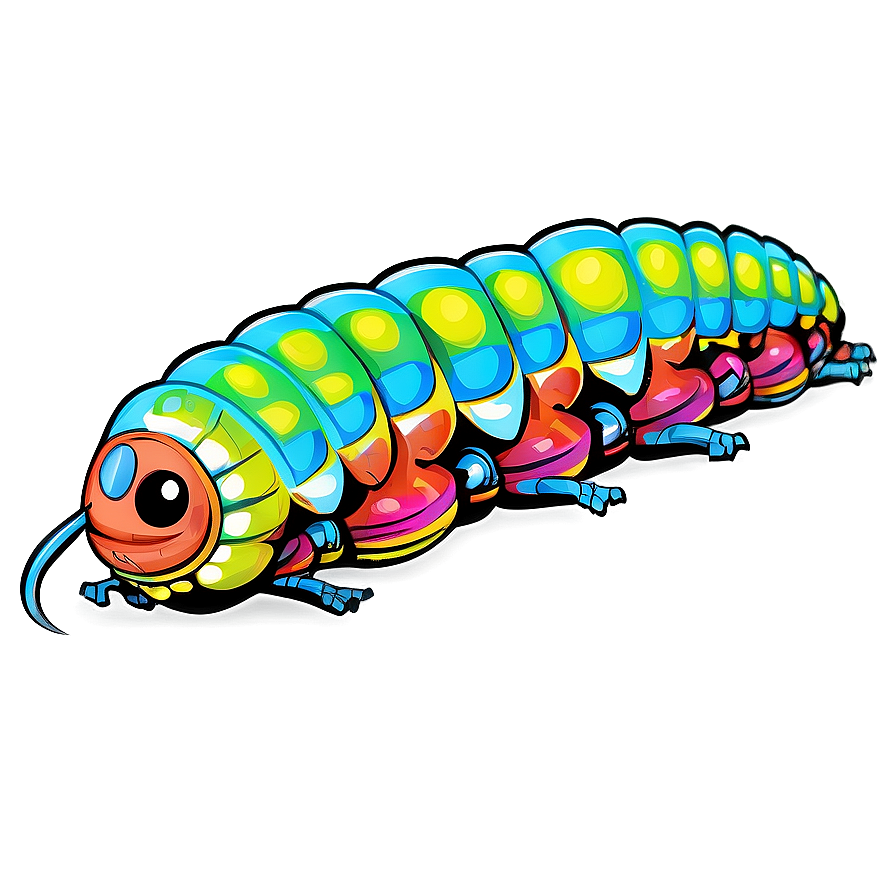 Digital Caterpillar Graphic Png 67